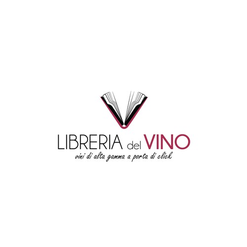 !Exclusive logo design for a wine library!  