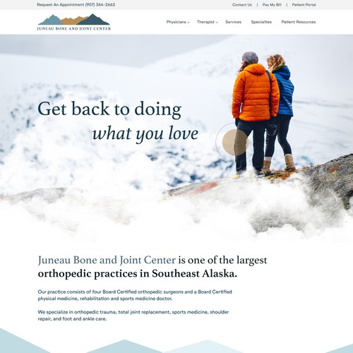 Fresh and cool design for an Orthopaedic center