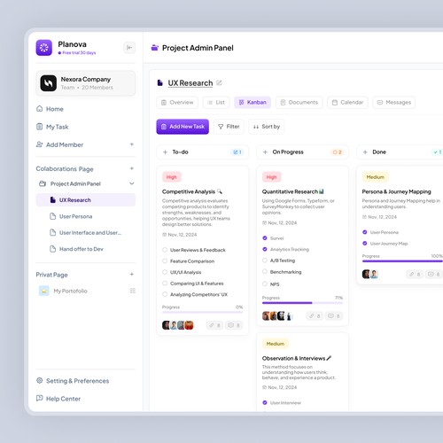 Planova - Task Management