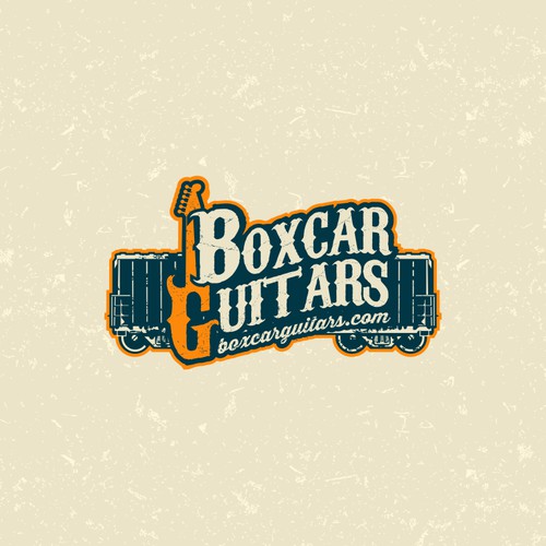 Boxcar Guitars needs a vintage rail car motif logo design!