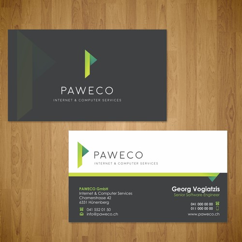 business card for Paweco