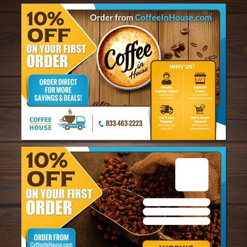 For the Love of Coffee!!! - Package POSTCARD