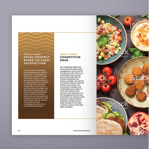 Restaurant profile brochure