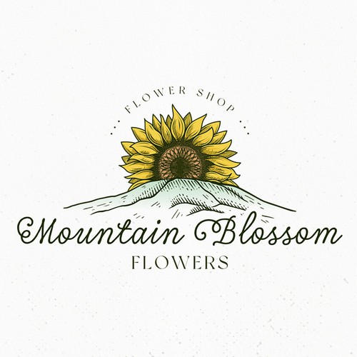 A lovable, adorable, and memorable logo for new flower shop in a beautiful mountain town