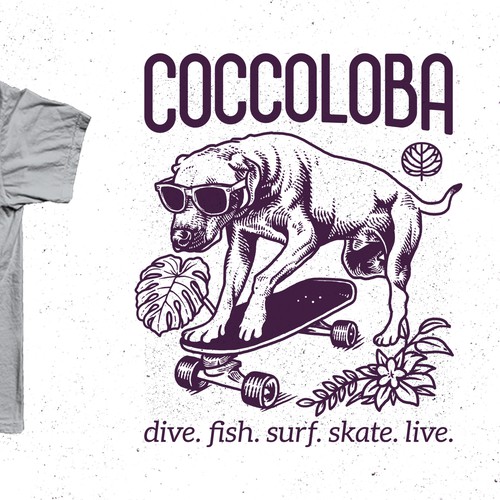 T-shirt design for Coccoloba