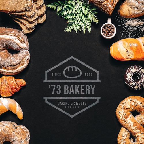 modern bakery logo vector design concept