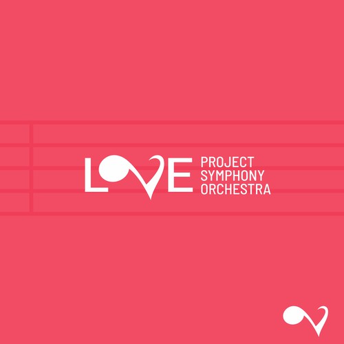 A typographic 'LOVE' music logo 
