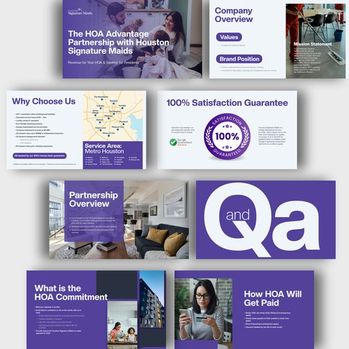 PowerPoint Template for Residential Cleaning Company