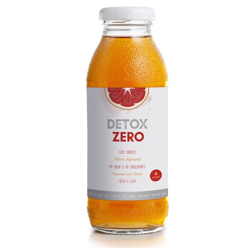 Branding Label for Detox Zero Tea