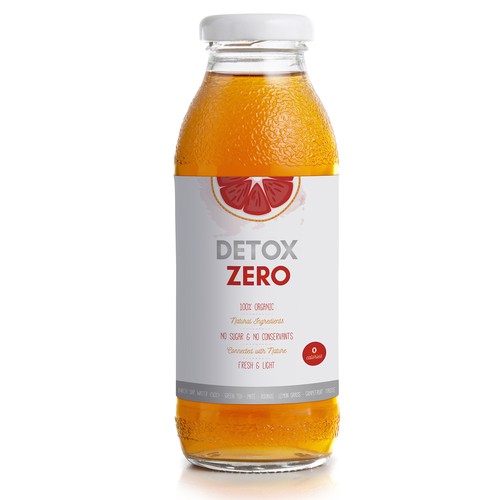 Branding Label for Detox Zero Tea
