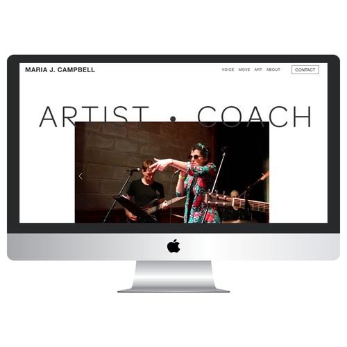 Multi-disciplinary artist website
