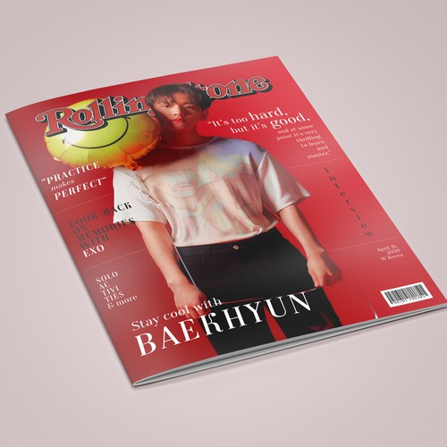 baekhyun magazine cover layout
