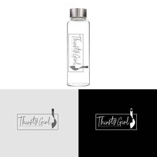 Logo concept for thirsty girl