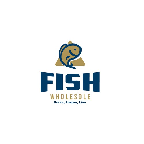 Bold logo for a a Fish company