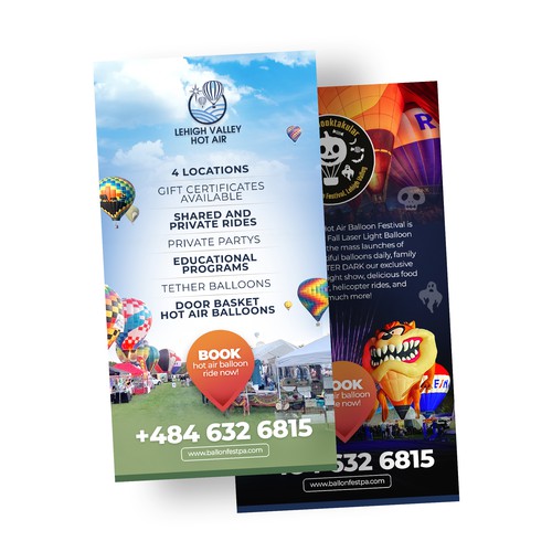 Hot Air Balloon Ride & Festival Flyer 