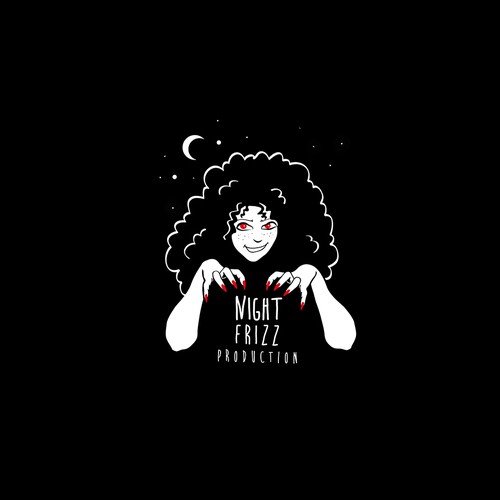 Scary yet whimsical logo for a production company that specializes in horror films.