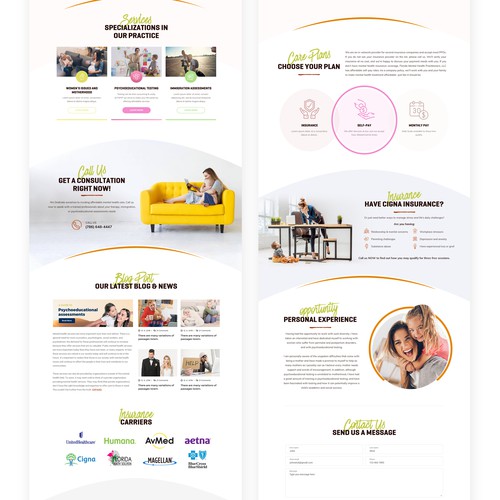 Mental health private practice web design