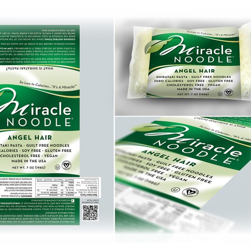 Miracle Noodle needs a new product label