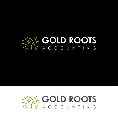 Logo Concept for Gold Root Accounting