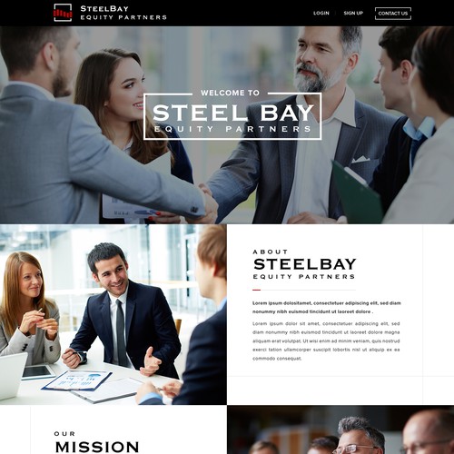 Modern Private Equity Firm Website