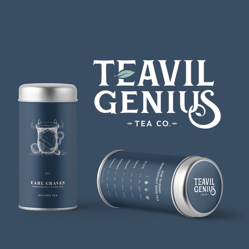 Timeless Tea Tin Packaging Design