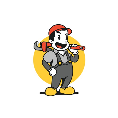 Classic Cartoon Plumber