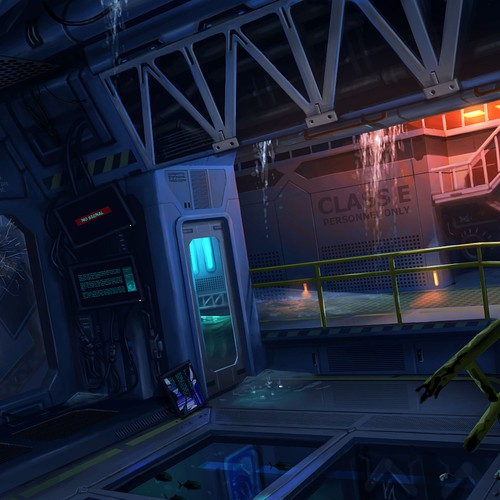 Concept Art of Underwater Research Station #1