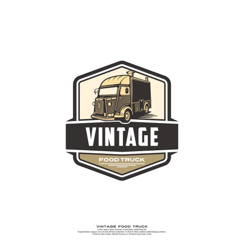 Design a logo for vintage foodtruck