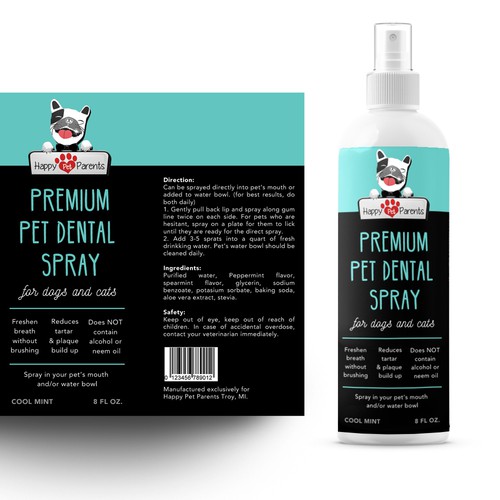 Label design for happy pet parents