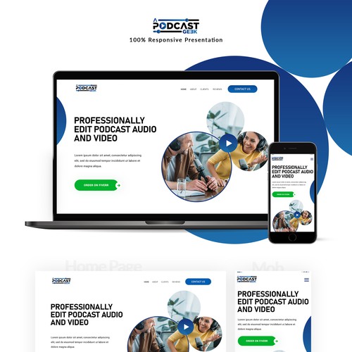 Podcast Geek WordPress website design