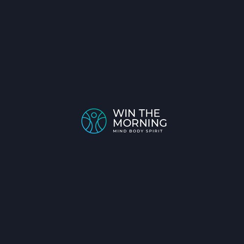 Custom Line Logo Design Vitruvian Man
