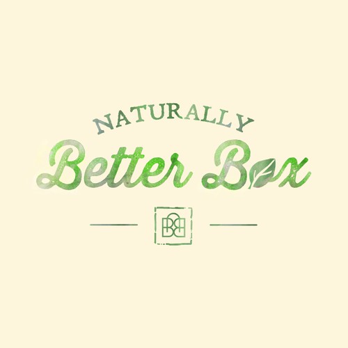 Create a rustic earthy but fresh logo for a Naturally Better Box e-commerce store
