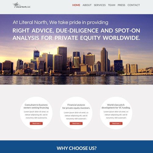 Website for Finance Firm