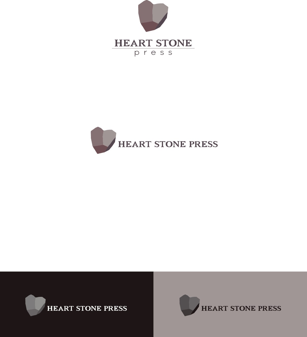 出版公司的徽标（HeartstonePress）