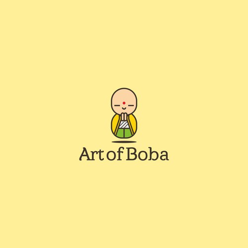 A concept logo for buddha