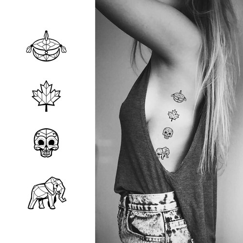 Four-icons-Tattoo