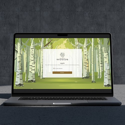 Modern and Natural Forest Illustration for Initial Website Branding