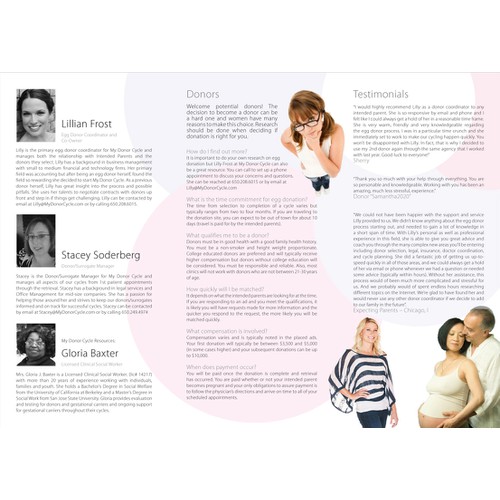 Help My Donor Cycle with a new brochure design