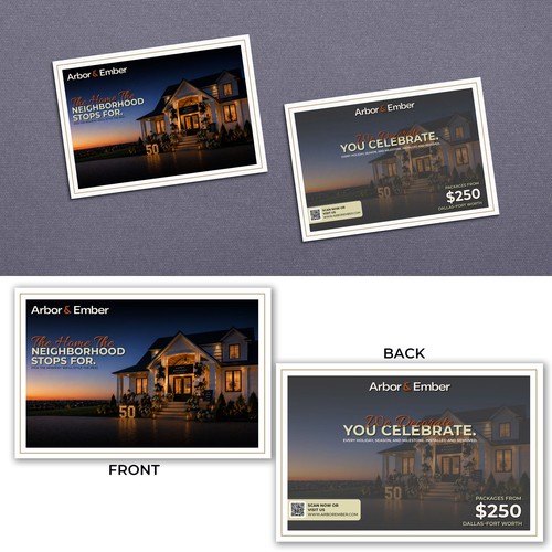 Arbor $ Embor || Postcard Design