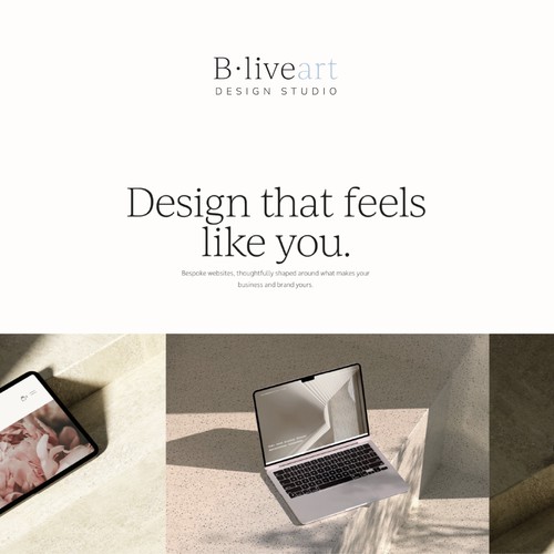The B.liveart Studio Website