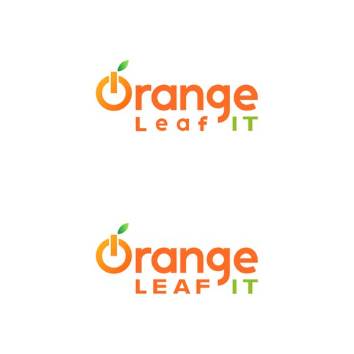 Modern, sophisticated and minimalistic Logo concept for Orange Leaf IT
