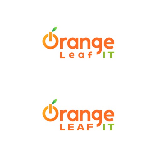 Modern, sophisticated and minimalistic Logo concept for Orange Leaf IT