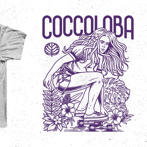 t-shirt design entry for coccoloba