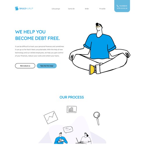 Simple and clean website design