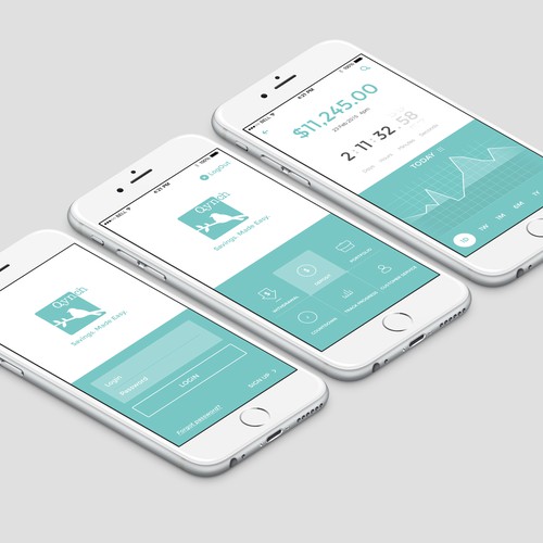 Create a modern, slick, user friendly graphic for a Silicon Valley banking startup.