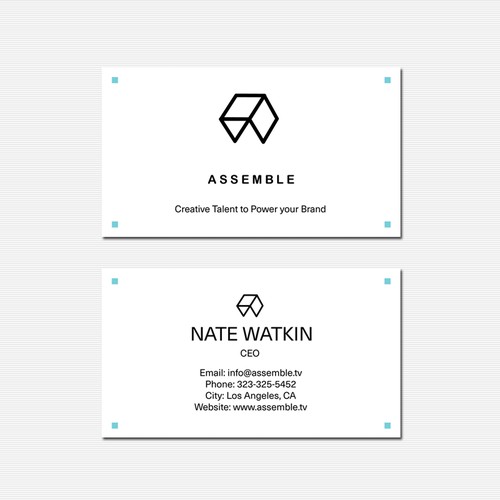 Minimal & clean business card for Assemble