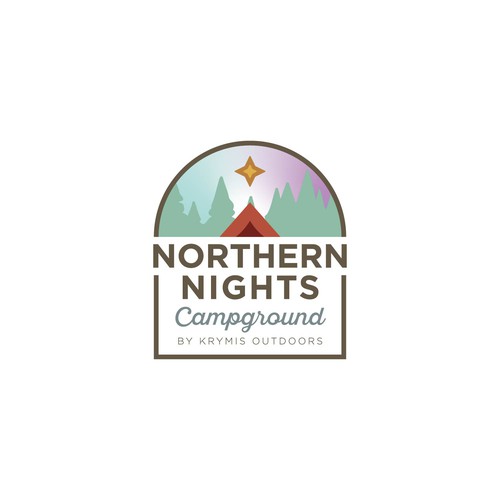 Clean logo concept for Campground