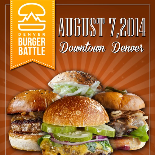 Create a flyer for a burger event
