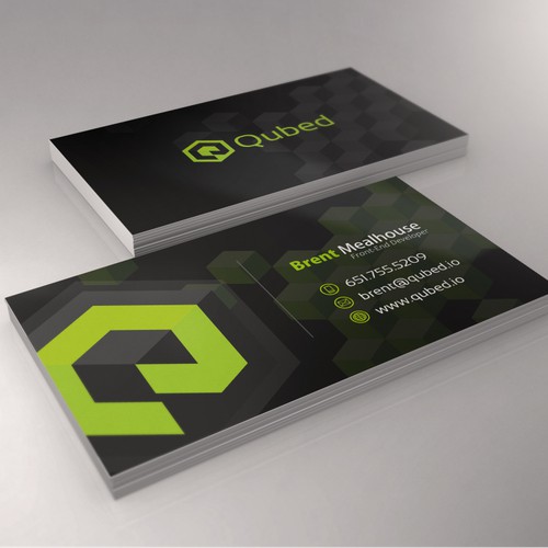 Create a modern logo & business card for Qubed