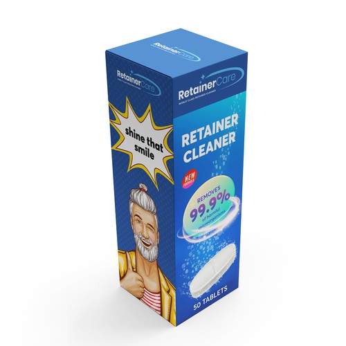 Sassy packaging concept for Retainer Care tablets